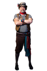 Peter Apelgren som Herr Smil i Peter Pan och Wendy. Foto Emmy Jonsson